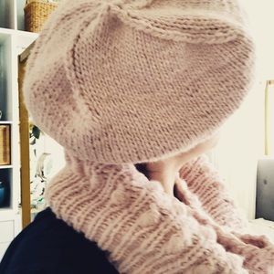 beret Merino Wool Hat, Latvian designer.